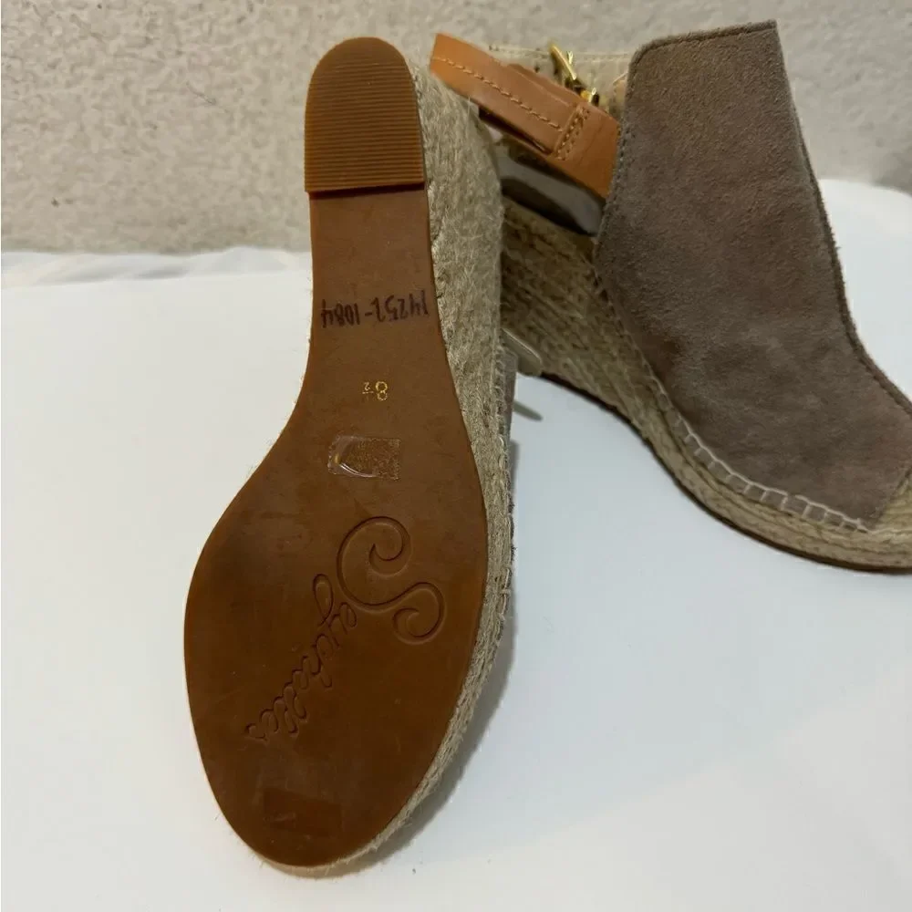 Seychelles 'Charismatic' Suede Wedge Peep Toe